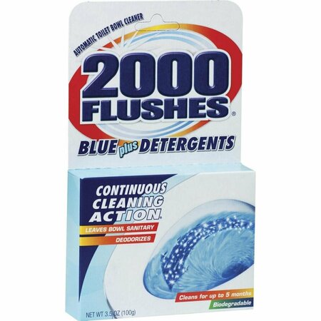 DEFENSEGUARD 4 oz 2000 Flush Automatic Toilet Bowl Cleaner, Blue DE3762354